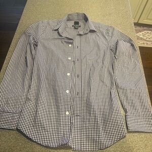 H&M Men's Gingham Shirt - Black and White